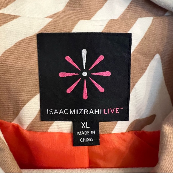 Isaac Mizrahi Giraffe Print Jacket Womens Size XL - Picture 2 of 11